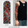 Dragão Azul Japonês Hannya Koi Sakura Geisha Braço Inteiro Flor Braço Cor Tatuagem Adesivo Braço Inteiro Impermeável Duradouro Homens Mulheres
