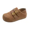 Zapatos individuales cómodos, que aumentan la altura, nuevos, modernos, versátiles con hebillas de doble fila, gamuza, estilo retro de otoño Birkenstock para mujer, 2026