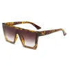 Gafas de Sol Cuadradas Transfronterizas Europeas y Americanas para Hombre y Mujer Lente de PC de Una Pieza con Parte Superior Plana Gafas de Sol Futuristas Gafas de Sol y2K