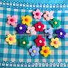 Resina girassol fosco cinco pétalas flor gota cola celular caso acessórios acessórios para o cabelo five-pétala flor diy acessórios de resina