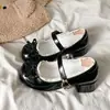Zapatos de Cuero para Mujer Estilo Soft Girl Lolita Japonés 2026 Otoño Lazo Dulce Estilo Británico Tacón Grueso Zapatos Mary Jane