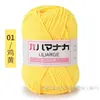 4 Ovillos de Hilo de Algodón Leche de Grosor Medio Hilo para Bebé Kit de Materiales para Tejer Crochet Hecho a Mano DIY Ramo de Muñeca