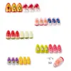 30 Piezas Verano Fresco Estéreo 3D Cereza Fresa Almendra Uñas Portátiles Dulces Ins Frutas Uñas Postizas Tips Venta al por Mayor