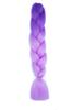 Nueva versión de trenza grande [doble color] Trenza africana sucia peluca trenza cola de caballo fibra química seda de alta temperatura color trenza grande