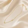 Collar de perlas de vidrio con diseño de nicho, cadena de clavícula de alta calidad, accesorios de lujo ligeros para mujer, estilo ins.