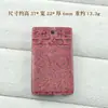 Pingente de Areia de Cristal Natural Paz e Segurança para Homens e Mulheres, Pingente Quadrado Charme, Colar de Cinábrio Tamanho Grande e Pequeno Atacado