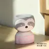 Celebridad de internet escritorio caricatura oso cabeza torcida muñeco transpirable pintado cerámica planta suculenta maceta pequeña interior decoración del hogar