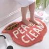 Alfombra de Baño Flocada Felpudo para Puerta de Casa Baño Alfombra Antideslizante Felpudo para Pie de Cama Alfombra de Cereza Fábrica de Alfombras de Comercio Exterior