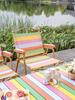 Silla Plegable de Camping Portátil para Exteriores Color Dopamina Teslin Mango con Rodillo Masajeador Silla Kermit Camping