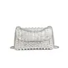 Bolso Cuadrado Pequeño Incrustado de Diamantes de Diseño de Nicho para Mujer 2026 Nueva Moda Bolso Dionysus Completamente de Diamante Bolso de Hombro Cruzado Debajo del Brazo Tendencia