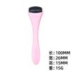 Traje de raspado para masaje, contenedor de belleza de jade, rodillo facial portátil de un solo cabezal, rodillo verde oscuro en stock
