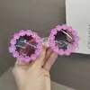 Gafas de Sol Plegables Lindas de Flores para Niños Gafas de Margarita Girasol Visera Solar para Niñas Gafas de Sol Moda Transfronteriza Juguetes