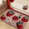 Tapete Plush de Cachorro Desenho Animado Fofo Temu Tapete de Porta de Entrada Tapete de Chão Absorvente de Água Antiderrapante Tapete para Banheiro Tapete para Pés de Banheiro