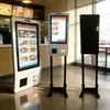 Máquina de Pedido Vertical Self-Service para Catering e Supermercado com Tela Sensível ao Toque, Escaneamento Inteligente de Código QR e Caixa Registradora Integrada com Suporte
