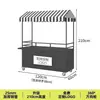 Nuevo modelo de carrito de snacks grande con toldo para mercados nocturnos, carrito de empuje móvil para montar puestos, puesto móvil en centro comercial de snacks nocturnos