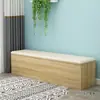 Sofá Banco de Madera Maciza Taburete Cafetería Almacenamiento Hogar Apartamento Pequeño Restaurante Gran Capacidad Bolsa Suave Banco Taburete de Almacenamiento