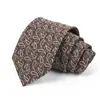 Gravata Masculina para Negócios, Banquete, Uso Casual, Gravata de Luxo, Estampa Jacquard de Seda Poliéster, Logo Bordado, Atacado Personalizado