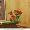 Leyouyi Flor de Rosa Individual de 7 Cabezas Decoración de Pared de Rosas para el Hogar Decoración de Salón de Bodas Exportación Exportación Flor Artificial