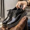 Primavera e Outono Comércio Exterior Transfronteiriço Tamanho Grande Amazon Vendas Quentes Roupas de Trabalho Cano Baixo Botas Martins Outdoor Bico Redondo Couro Genuíno Sapatos Masculinos