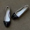 Zapatos de Mocasín Poco Profundos Redondos de Moda Retro para Mujer, Zapatos Planos Cómodos de Cuadros Mary Jane de Suela Suave para Viajar