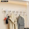 Gancho adhesivo resistente de gran capacidad para colgar en la pared, para cocina, baño, puerta, ropa sin perforaciones, sin costuras, gancho adhesivo
