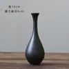 Vaso de Cerâmica Pequeno Preto Moderno Simples Novo Estilo Chinês Ornamentos Criativos Casa Decorações Suaves Arranjo de Flores Secas