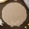 Tapetes de Mesa Bordados Atacado Transfronteiriço, Tapetes Resistentes ao Calor, à Prova de Óleo, Impermeáveis, Resistentes a Manchas, Tecido de Alta Qualidade Bordado Tapetes de Mesa de Jantar Ins