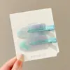 2025 Novo Estilo Coreano Influenciador Franja Sem Costura Presilha para Mulheres Grampo de Cabelo Cor Doce Presilha Pequena Fofa Acessório de Cabelo