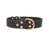 Collar para Mascotas Collar de Cuero Genuino Collar Completo de Capa Superior Piel de Vaca Collar para Perro Collar Collar Collar Collar Hebilla Doble D