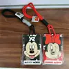 Portatarjetas deslizante Snoopy de comercio exterior, funda protectora linda de gato KT para tarjeta de acceso al campus y de autobús, cordón para tarjeta de acceso al metro