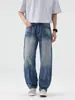 Ropa para Hombre Fengshe / 2026 Primavera y Otoño Nuevo Estilo High Street Americano Pantalones Rectos Holgados para Hombre Jeans Vintage Pantalones Largos