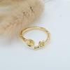 Accesorios para Joyería DIY Anillo de Bambú Microincrustado Soporte Vacío Anillo de Soporte de Agata Cristalina Cinabrio con Agujero Parcial