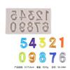 Molde de silicone líquido DIY para assar letras maiúsculas e minúsculas, números, chocolate, decoração de bolo de doce inglês, molde de argila
