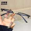 Gafas de media montura trefiladas D8058 para miopía se pueden combinar con el número de dioptrías Sven ciencia y tecnología montura grande para hombre arte todo partido