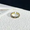 Dulce Fresco Diseño de Nicho Sentido Esmalte Goteando Glaseado Moda Distintivo Anillo Abierto para Mujer Retro Exquisito Todo-partido Accesorios de Anillo para Dedos