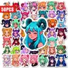 50 piezas de pegatinas de chica demonio linda de compra directa transfronteriza para botellas de agua, agendas, cuadernos, pegatinas decorativas de PP impermeables