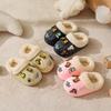 Pantuflas de Algodón para Niños Engrosadas para Prevenir el Frío y Mantener Calientes para Niños y Niñas Lindas Pantuflas de Algodón con Dibujos Suela Suave Antideslizantes Impermeables