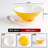 Tazón Roscado de Melamina para Fideos Especial para Restaurante de Fideos Tazón para Ramen Sopa de Fideos con Carne Tazón para Fideos Tazón Grande para Mala Tang Luosifen Uso Comercial