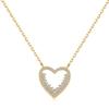 Estilo coreano nueva cadena de clavícula de plata de ley S925 para mujer diseño de amor hueco con incrustaciones de circonita moda combinable artículo para mujer al por mayor