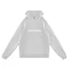 Chamarra con Capucha de Marca de Moda de Peso Pesado para Hombre, Otoño e Invierno, Estilo Callejero Genial, Corte Holgado, Sudadera con Capucha Blanca Versátil Estilo Americano, Hecho a Medida