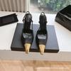 Zapatos de Tacón Alto Mismo Estilo Yang Shulin Otoño 2025 Nuevos Zapatos Elegantes sin Espalda de Charol con Punta Metálica Stiletto y Punta Cerrada
