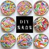 DIY Todo tipo de pinzas para el pelo de clip inferior tocado pinzas BB clip metálico de color ovalado clip de nube clip de pico de pato clip sin costuras de pegamento cremoso