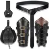 Cinturón Medieval Vikingo Renacentista Transfronterizo Pulsera Retro Disfraz de Cosplay de Halloween Bolso de Cintura para Vestido