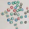 Aleación de Cuarteto gota de pegamento transparente Ojo del Diablo cuentas de pulsera Turquía accesorios de joyería diy ventas directas de fábrica