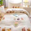 Colcha de Dormitorio, Colcha de Algodón, Colchón, Juego Completo, Cama Individual de Estudiante, Colchón de Algodón Puro, Juego de Seis Piezas, Juego de Tres Piezas