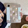 Funda Protectora de Dibujos Animados de Conejo Miffy con Lunares y Lazo para iPad Air 7/6, Pro 11/10/9, Linda