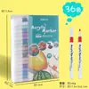 Caixa Azul de PVC Caixa Verde Canetas Marcadoras Acrílicas para Arte, Opacas e Empilháveis por Cor, Adequadas para o Desenho de Alunos do Ensino Fundamental, Ponta Dura, Fina