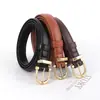 Cinturón Retro Moda Femenina Versátil Decorativo Delgado Estilo Ins Simple Negro Casual Cinturón para Jeans Personalización