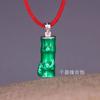 Venta al por mayor Cuentas de la Suerte de Plata Pura Plata Esterlina 999 Collar de la Suerte DIY Colgante de Bambú Ascendiendo Constantemente el Bambú Trae Paz