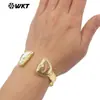 Mpb137 Pedra Natural Pérola Latão Pulseira Aberta Feminina Moda Braçadeira Exportação Venda Quente Acessórios de Joalheria